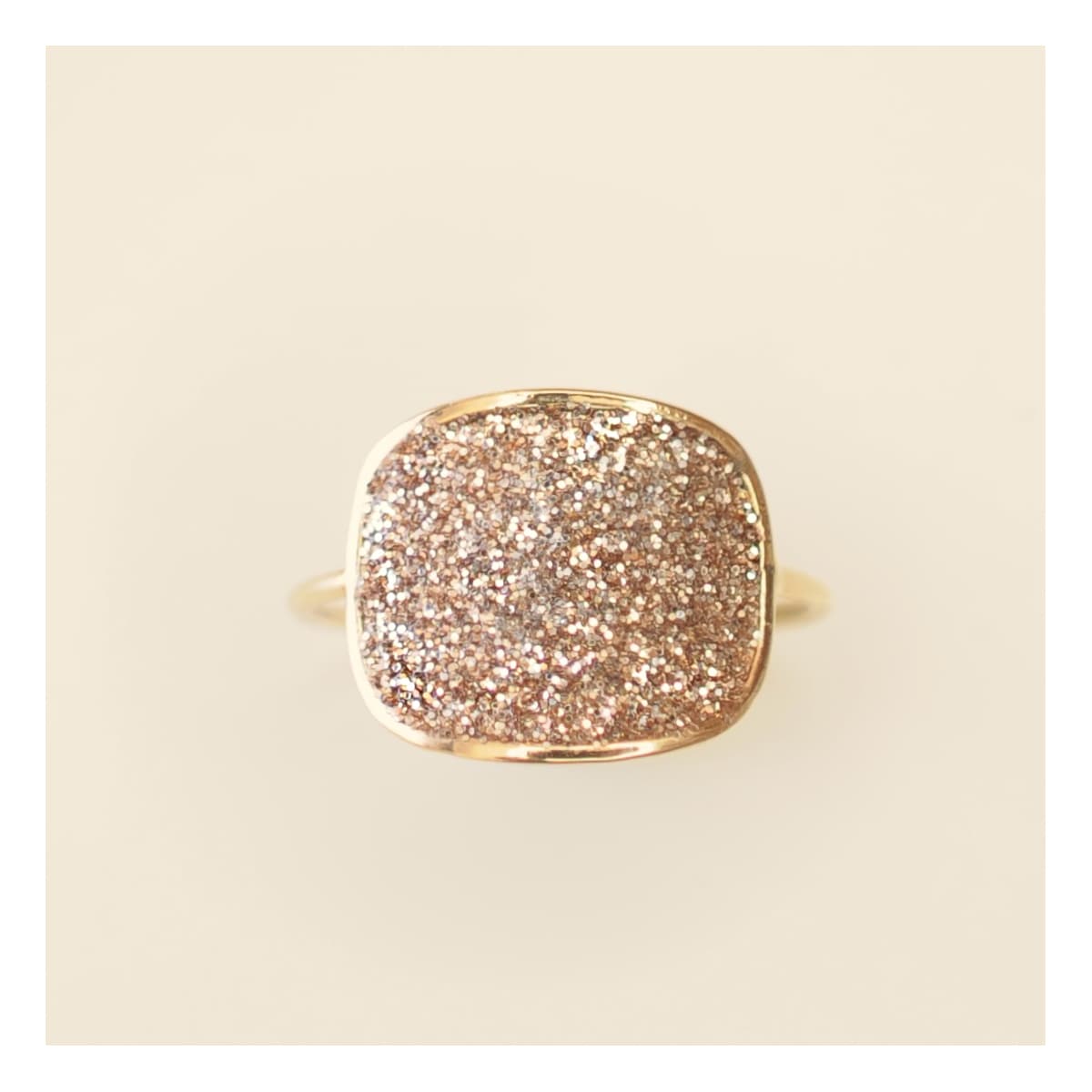 Bague Sunshine carré d'or