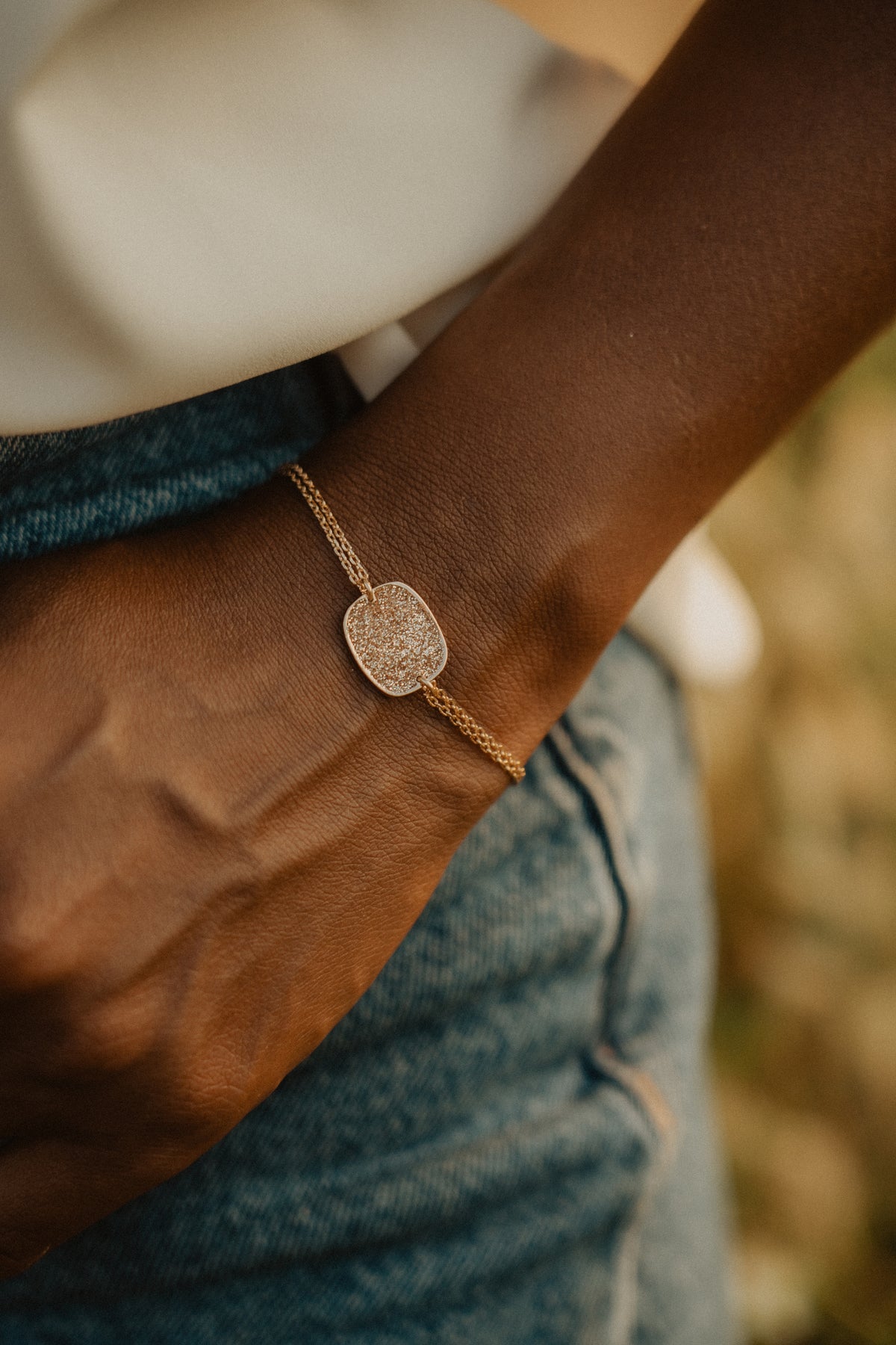 Bracelet Chaine carré d'or