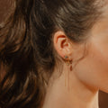 Boucle d'oreilles chaine BB carré