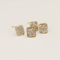 Boucles d'oreilles carré d'or