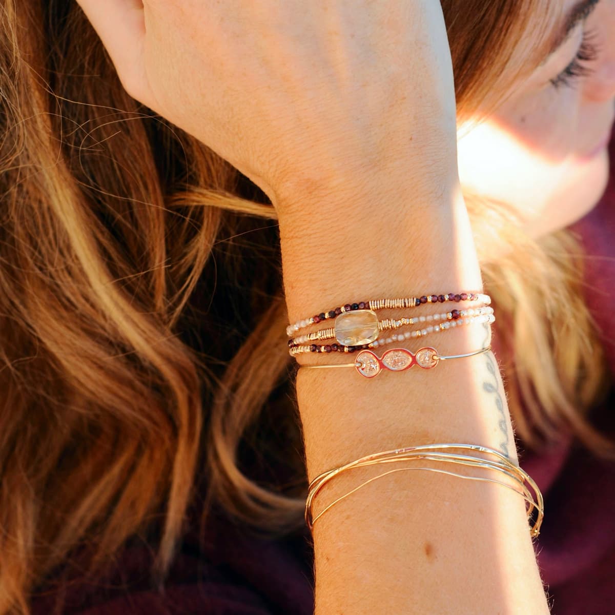 Bracelet Anna Citrine Grenat