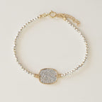 Bracelet Anna Hématite carré d'Or