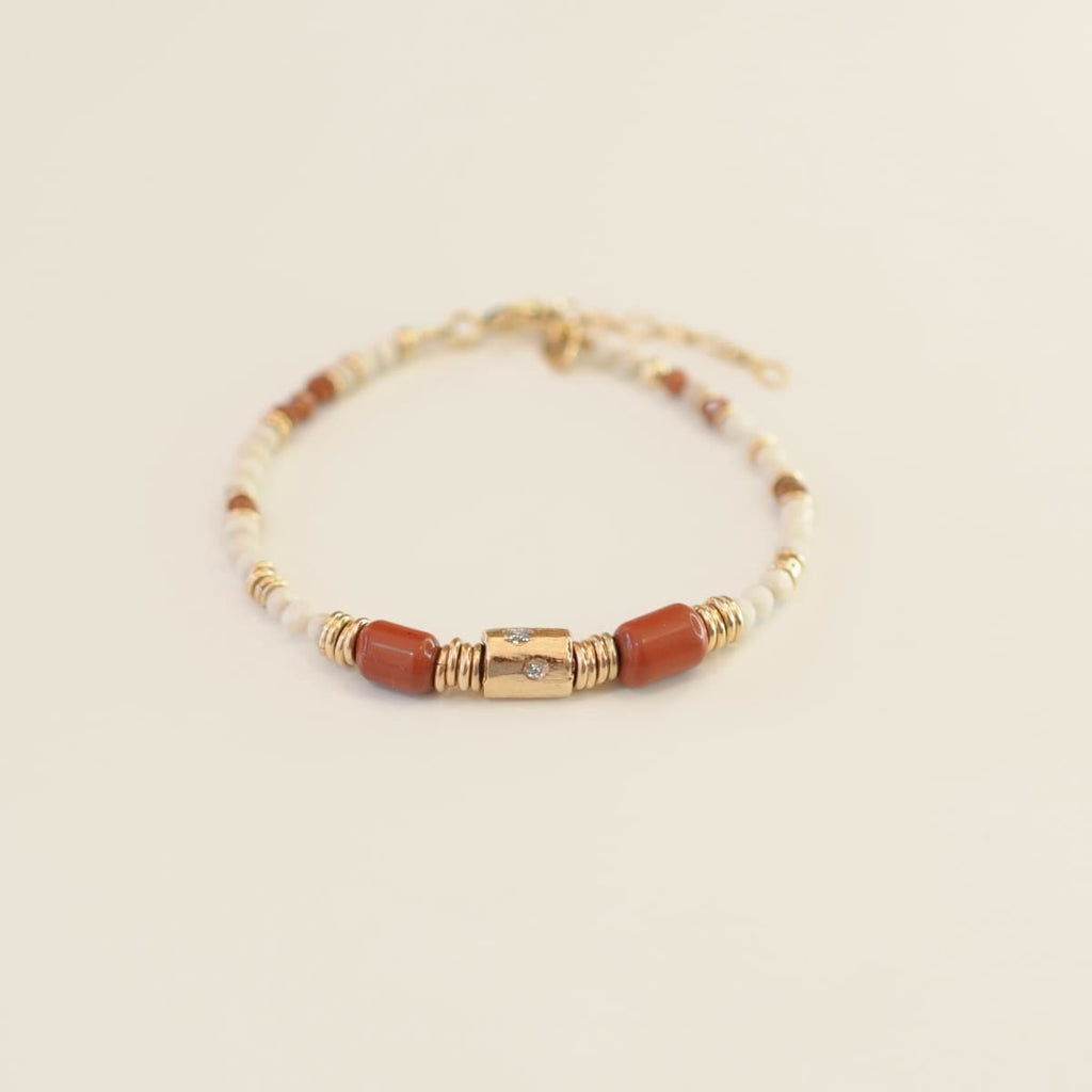 Bracelet Anna Jaspe Rouge