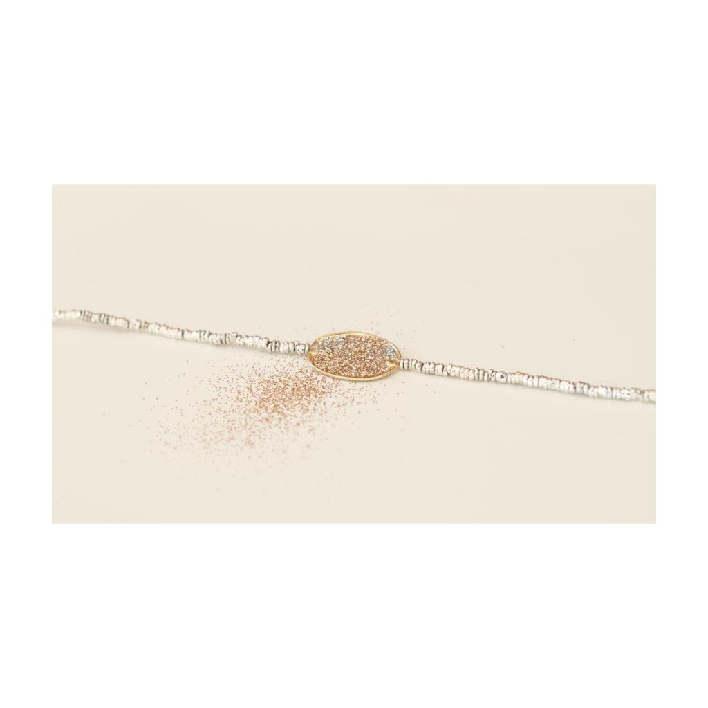 Bracelet argent Céleste galet
