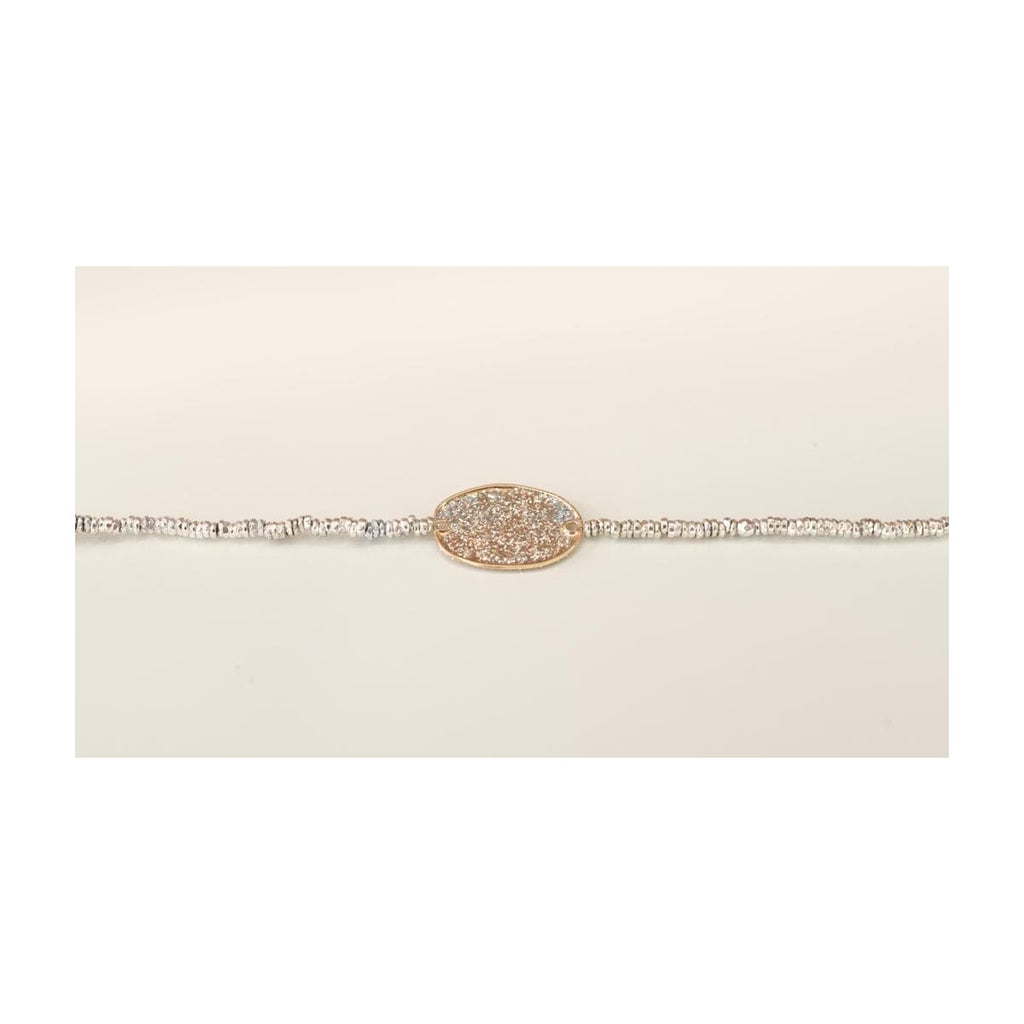 Bracelet argent Céleste galet