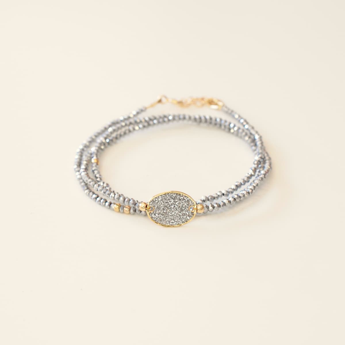 Bracelet Galet Sunshine 3 tours
