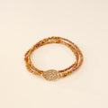 Bracelet Galet Sunshine 3 tours