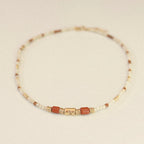 Collier Anna Jaspe Rouge