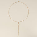 Collier Cravate Céleste email argent