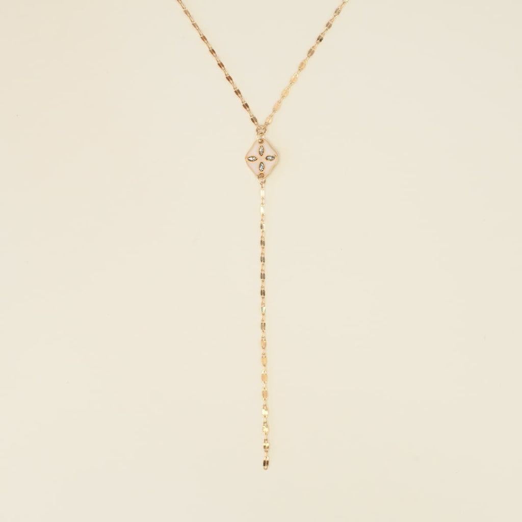 Collier Cravate Céleste email argent