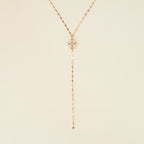 Collier Cravate Céleste email argent
