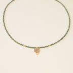 Collier Luna émeraude