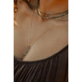 Collier Luna émeraude